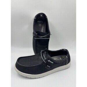 Hurley Laguna Men's Casual Slip on Shoes Memory Foam Black Size 9.5